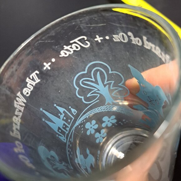 Peanut Butter Wizard Of Oz Drinking Glass Tumbler Toto Dorothy Drinkware Blue - Picture 2 of 11